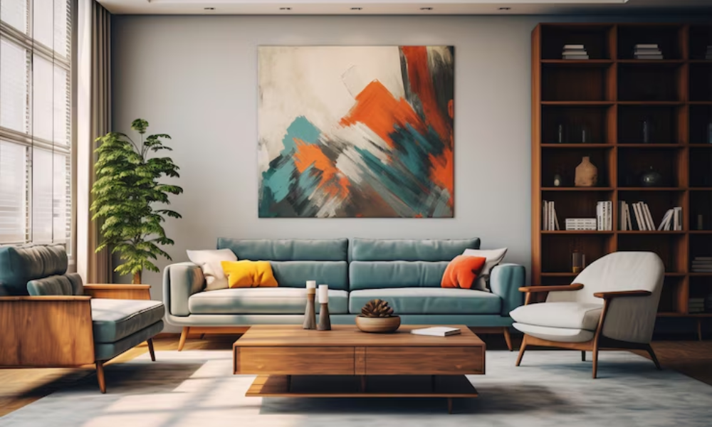 Modern Abstract Wall Art for Living Room