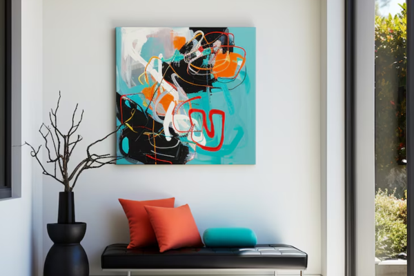 Modern Abstract Wall Art for Living Room
