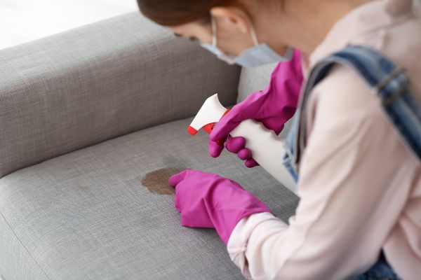 How to Clean a White Fabric Sofa at Home