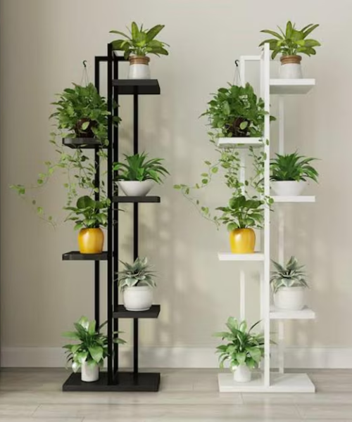 7. Metal Wire Plant Stand