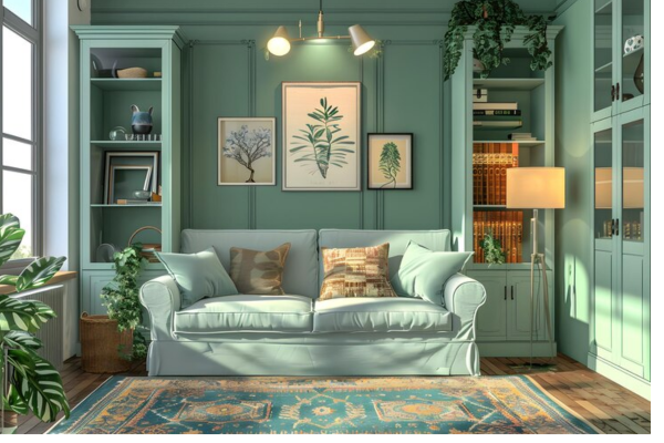 4 – Gray and Mint Green Harmony:20 Decorating Ideas That Go Well with Gray