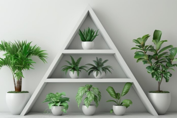 Top DIY Plant Stand Ideas: Create Your Perfect Green Display :Triangle Plant Stand