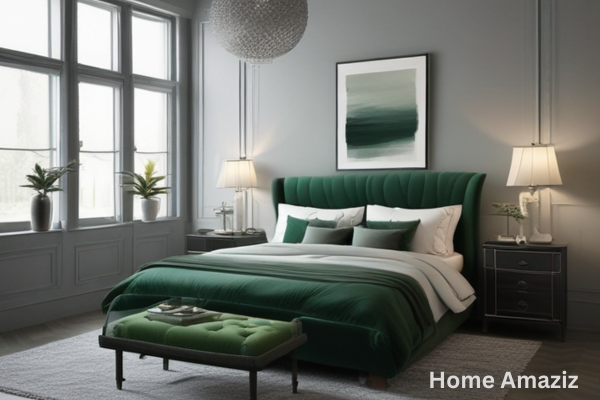 Gray and Dark Green Harmony :Best color combination with grey